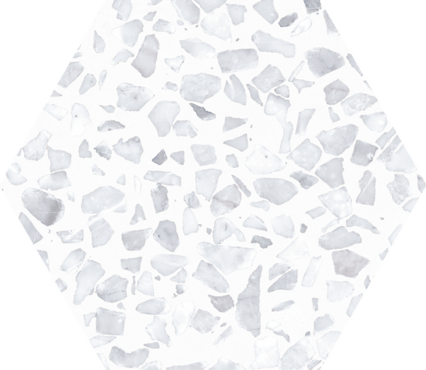 Riazza Hexagon Gray 23,2x26,7 cm
